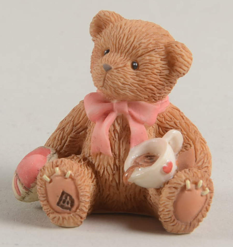 Tiny Treasured Teddies Bear With Mug - Boxed by Enesco-1