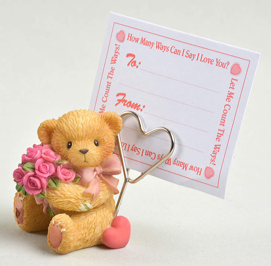 Sentiment Note Card Holders I'Ll Say It With A Rose - No Box by Enesco-1