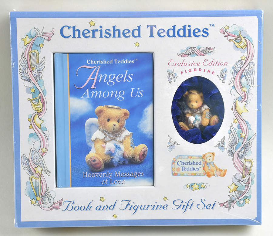 Book & Figurine-Cherished Teddies Angels Among Us - Boxed by Enesco-1
