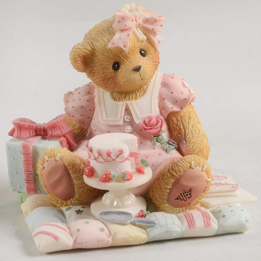 Birthday Figurines 21st -Twenty One Dearful Years - No Box by Cherished Teddies-1