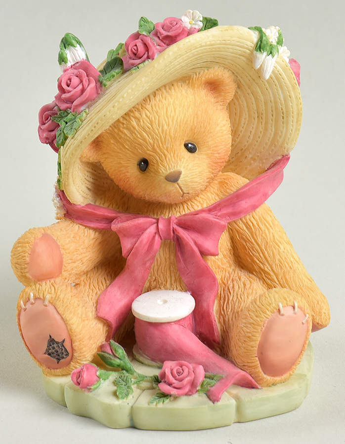 Cherished Teddies Avon Exclusives Janet-You're Sweet As A Rose - Boxed by Enesco-1