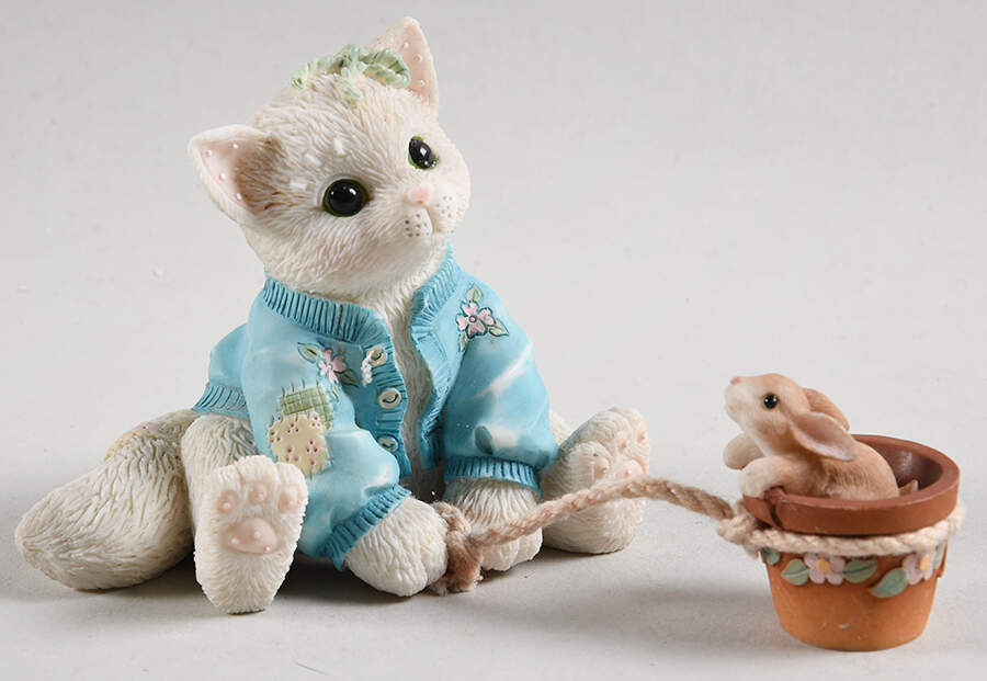 Look What the Cat Dragged In Some Bunny To Love You  - Boxed by Enesco-1
