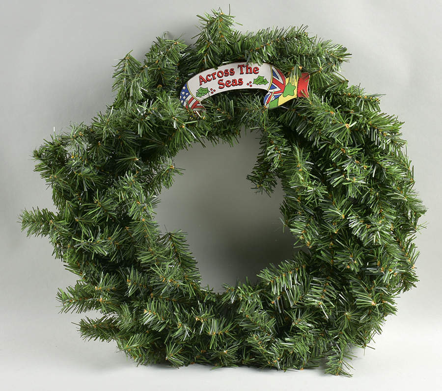 Across the Seas-Cherished Teddies Across The Seas Wreath - Display Rack Wood by Enesco-1