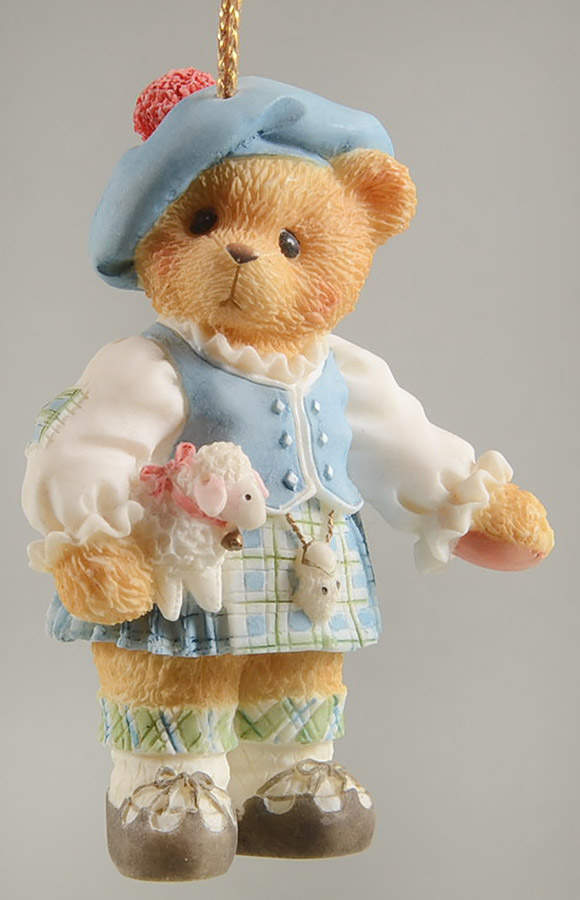 Across the Seas-Cherished Teddies Scottish Girl - Boxed by Enesco-1