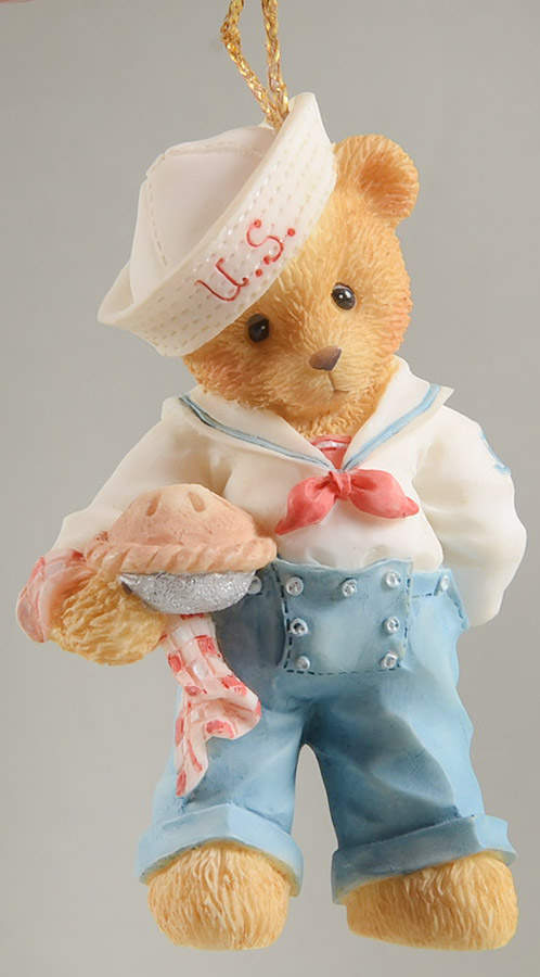 Across the Seas-Cherished Teddies American Boy  - No Box by Enesco-1