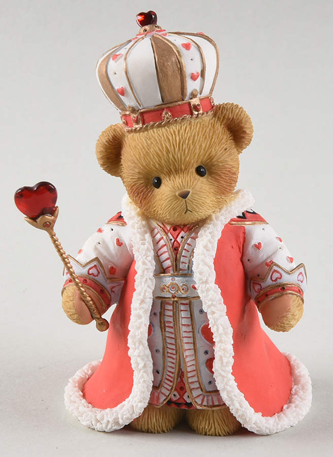 A Day in Wonderland-Cherished Teddies Emerson-King Of Hearts Noble From The St - Boxed by Cherished Teddies-1