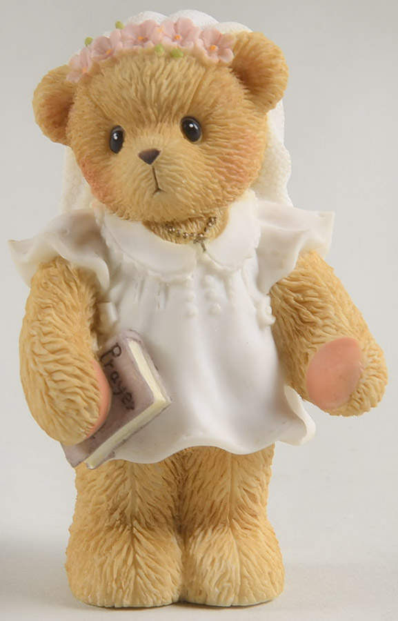 Teddies To Cherish - Sentiments First Communion-Girl - Boxed by Enesco-1