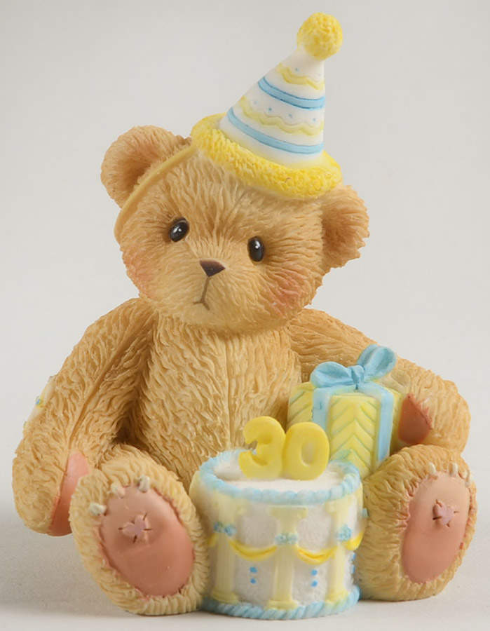 Teddies To Cherish - Sentiments Happy 30th Birthday - No Box by Enesco-1