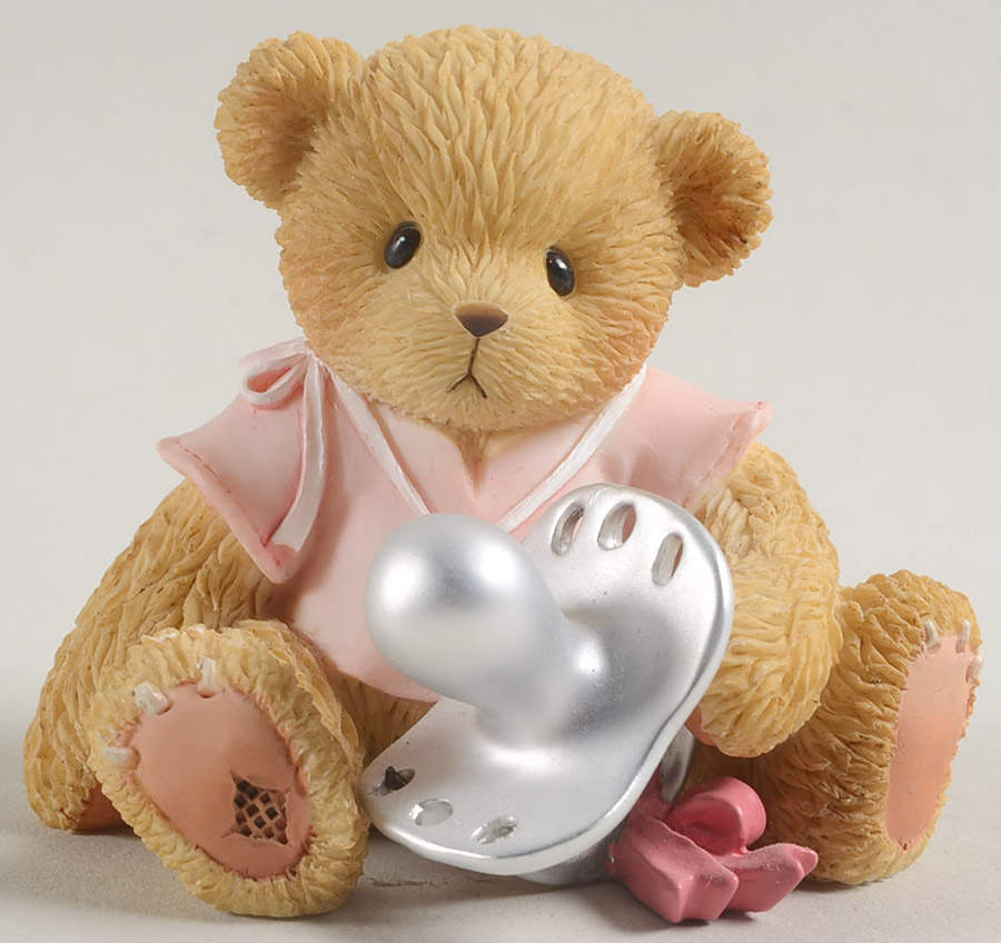 Teddies To Cherish - Sentiments Christening Baby Girl - Boxed by Enesco-1