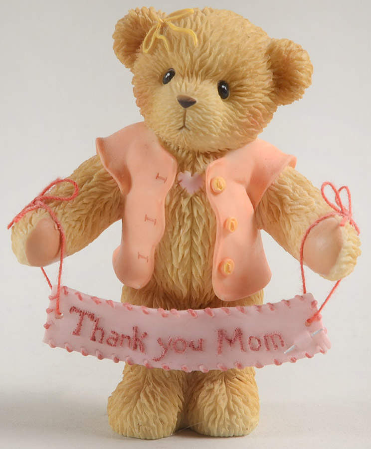 Teddies To Cherish - Sentiments Thank You Mom - No Box by Enesco-1