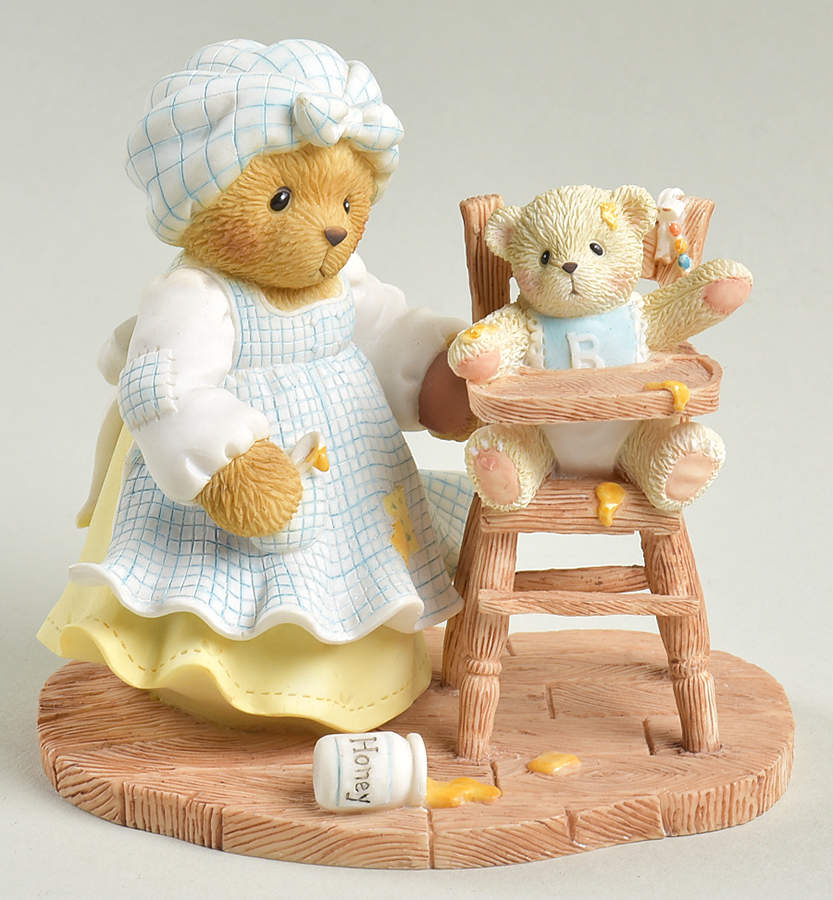 Cherished Teddies Hamilton Exclusives Charlotte And Clay-Dinnertime Is Always  - No Box by Enesco-1