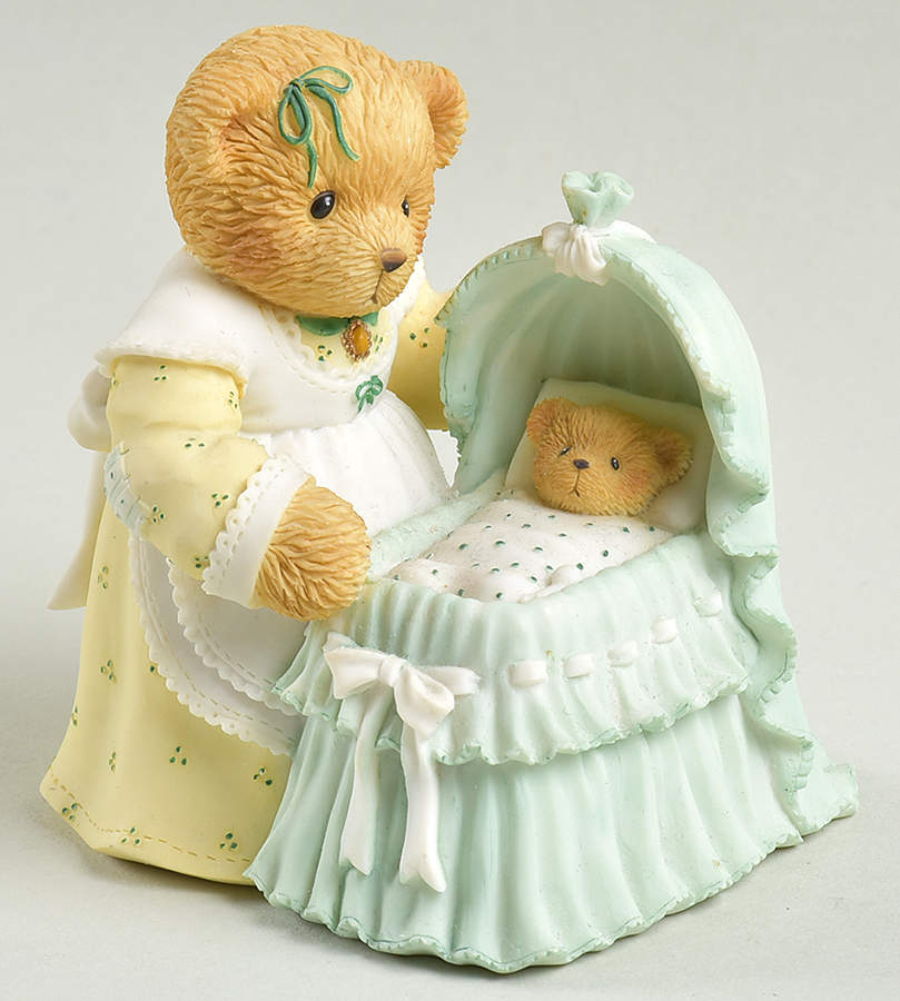 Cherished Teddies Hamilton Exclusives Susan And Madison-Tucking Baby In, Let S - No Box by Enesco-1
