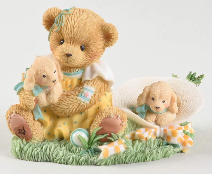 Childhood Memories-Cherished Teddies Amber - Just Like Us Our Friendship Will - Boxed by Enesco-1