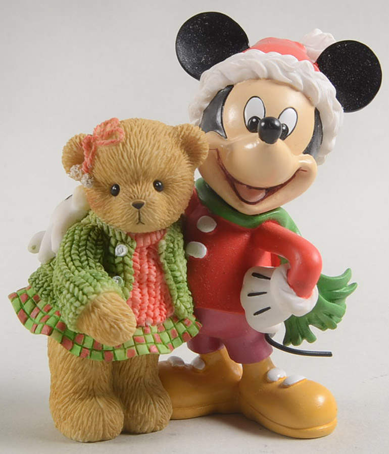 Disney Teddies Mickey & Madalyn-Good Friends, Good Time - No Box by Cherished Teddies-1