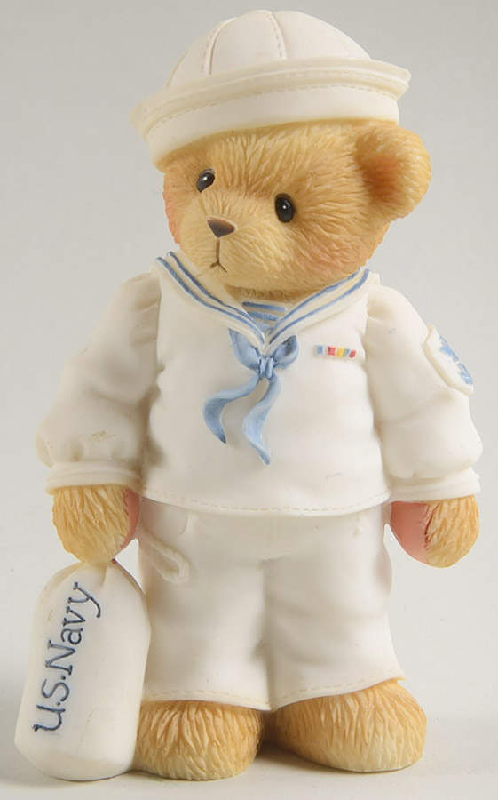 Patriotic Bears Absence Makes Friendships Grow Stronger - With Box by Cherished Teddies-1