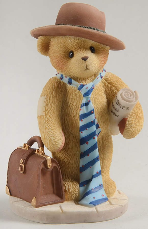 Cherished Teddies Anniversaries Waldo - We Work Hard To Make You Happy - No Box by Enesco-1