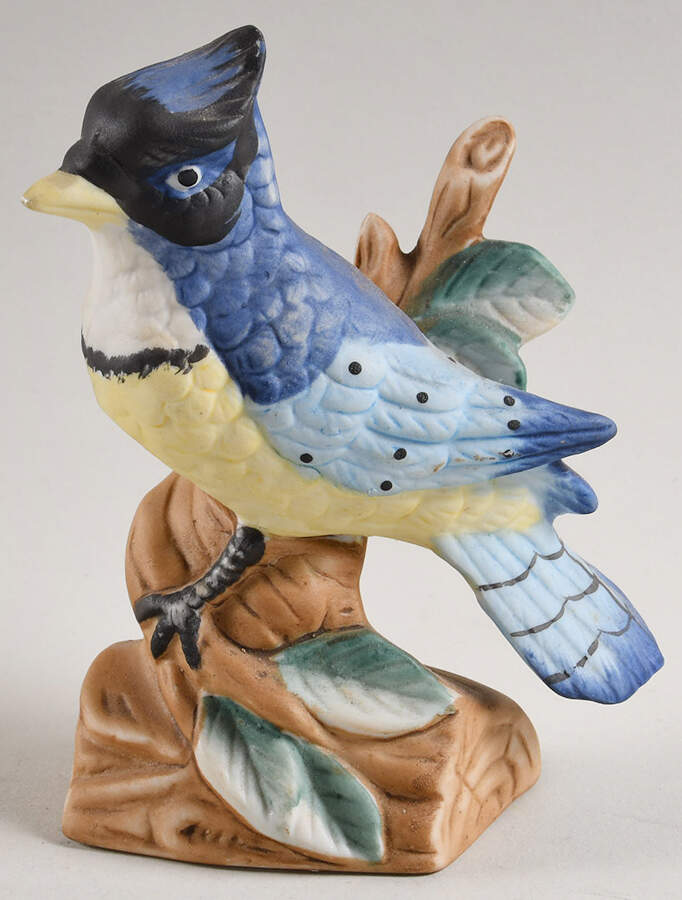 Various, Non Annual, Birds Bluejay On A Stump - Boxed by Enesco-1