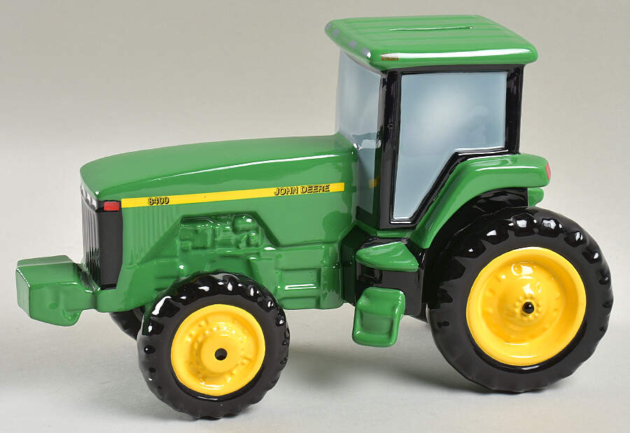John Deere Banks Tractor - With Box by Enesco-1