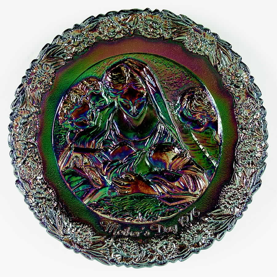 Mother'S Day Plate-Carnival Glass Holy Night - Boxed by Fenton-1