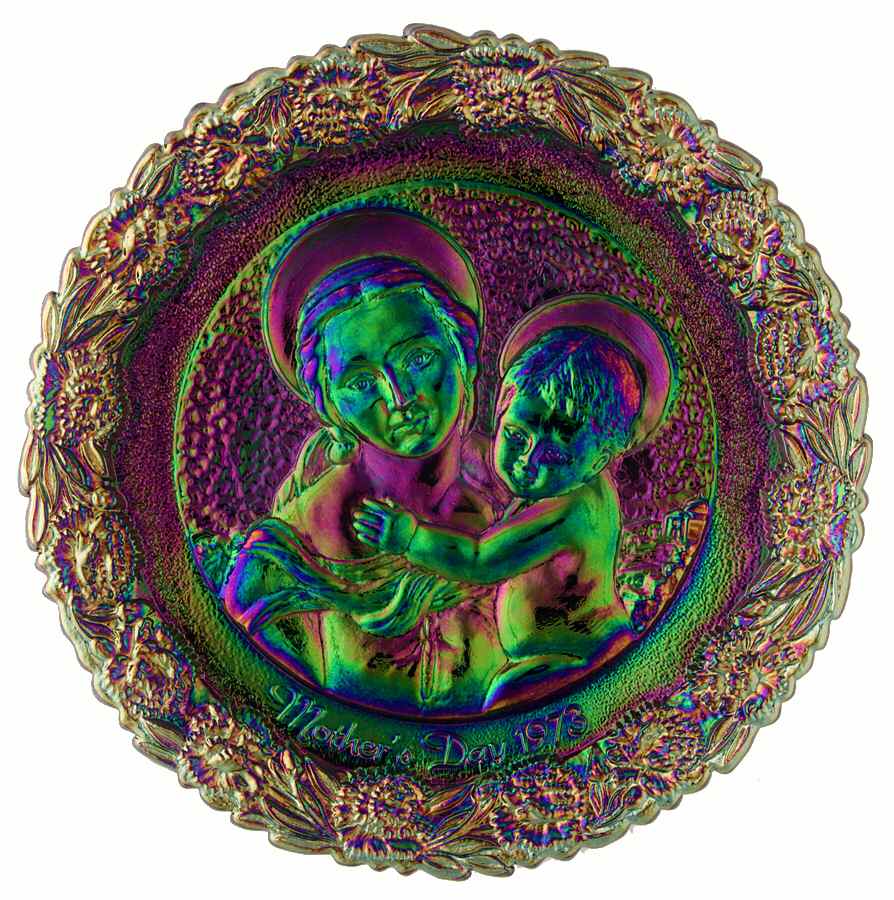 Mother'S Day Plate-Carnival Glass Small Cowper Madonna - Boxed by Fenton-1