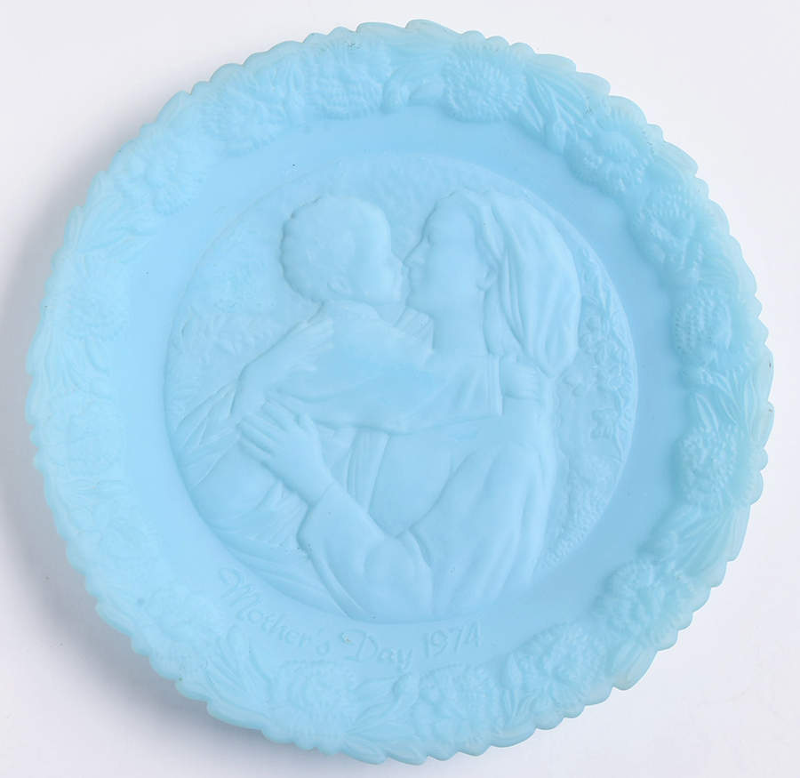 Mother'S Day-Blue Satin Madonna Of The Grotto - Boxed by Fenton-1