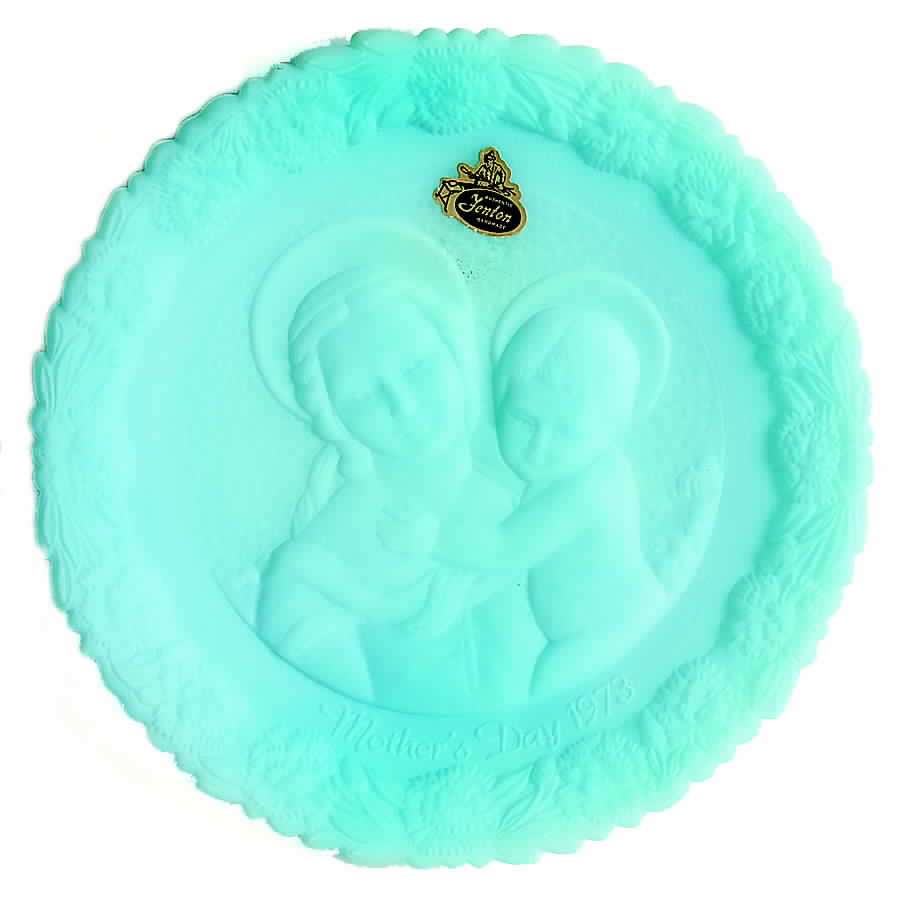 Mother'S Day-Blue Satin Small Cowper Madonna - Boxed by Fenton-1