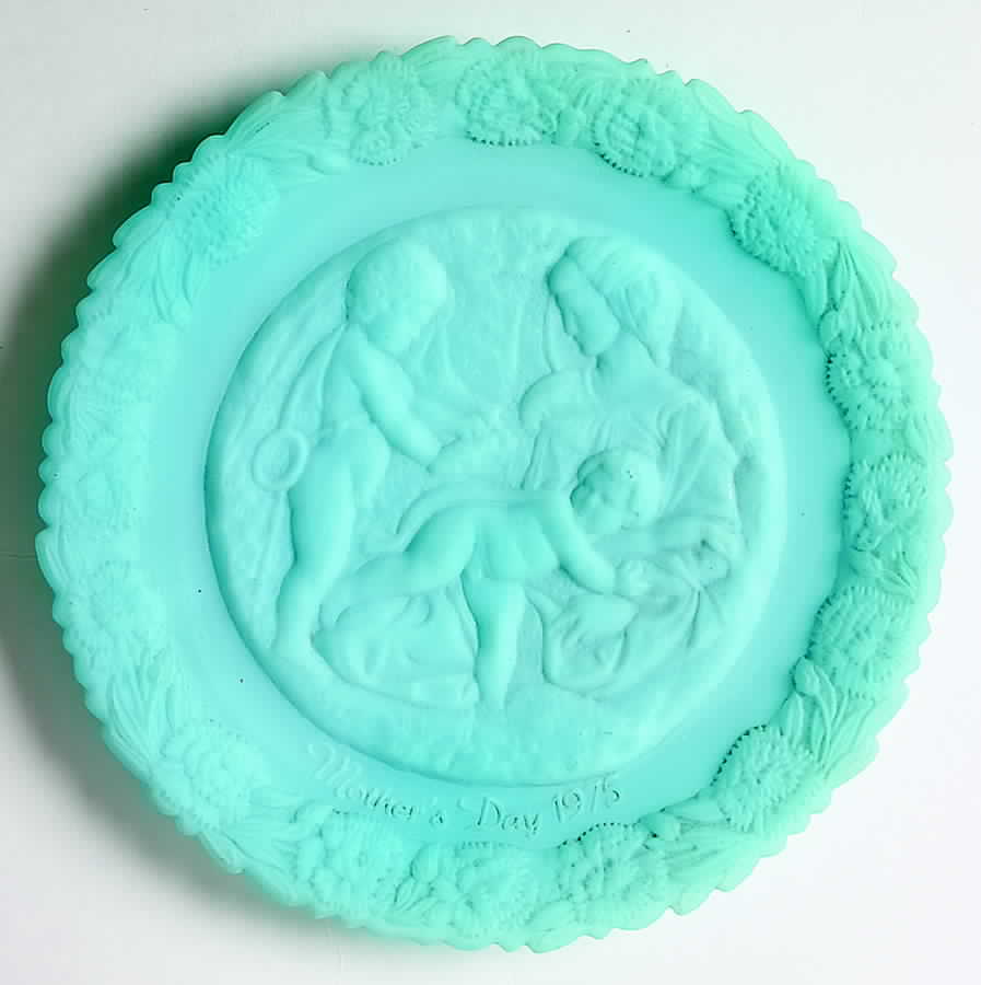 Mother'S Day-Blue Satin Taddei Madonna - Boxed by Fenton-1