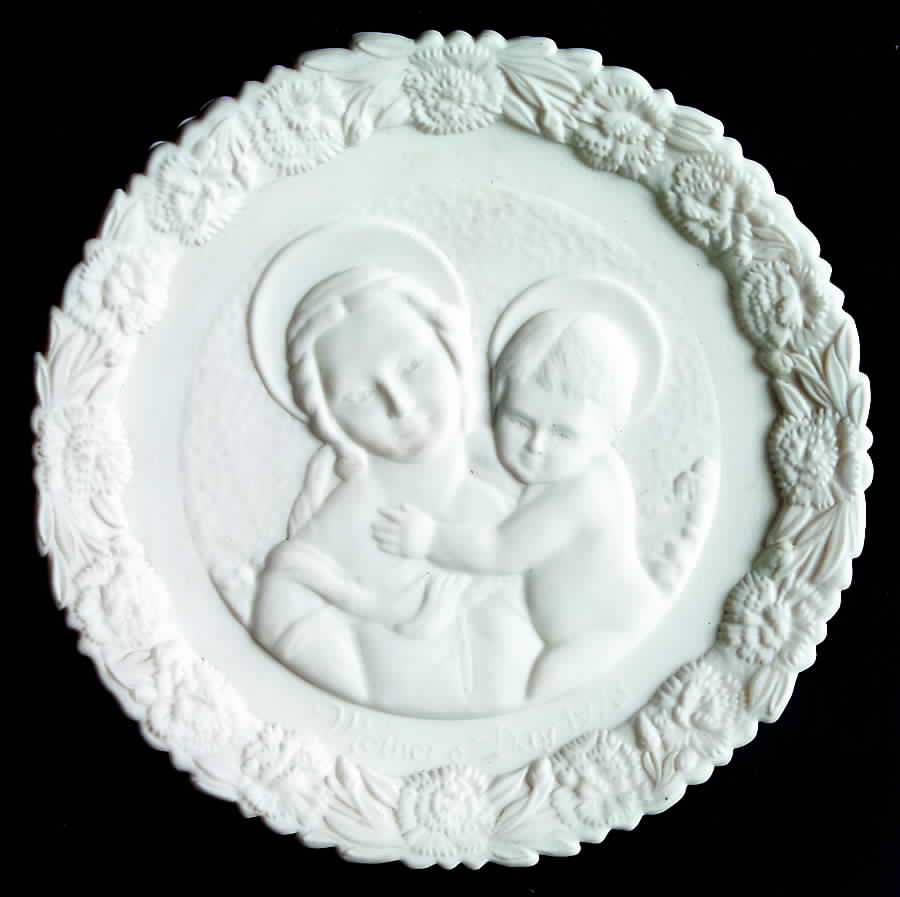 Mother'S Day-White Satin Small Cowper Madonna - No Box by Fenton-1