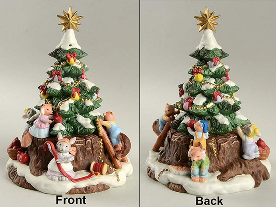 Holiday Hamlet Decorating The School Tree-Lighted - Boxed by Fitz & Floyd-1