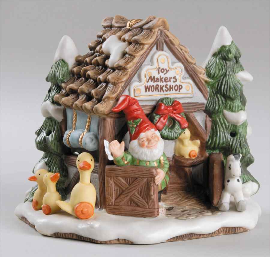 Holiday Hamlet Toymakers Workshop - No Box by Fitz & Floyd-1