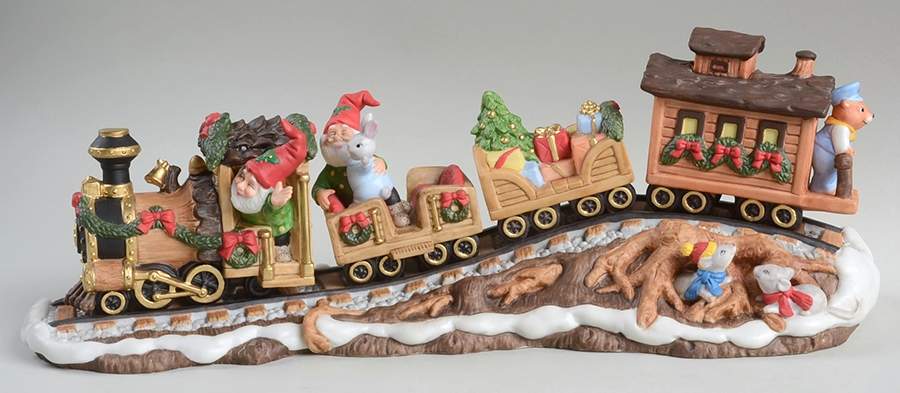 Holiday Hamlet Blizzard Express Train - Boxed by Fitz & Floyd-1