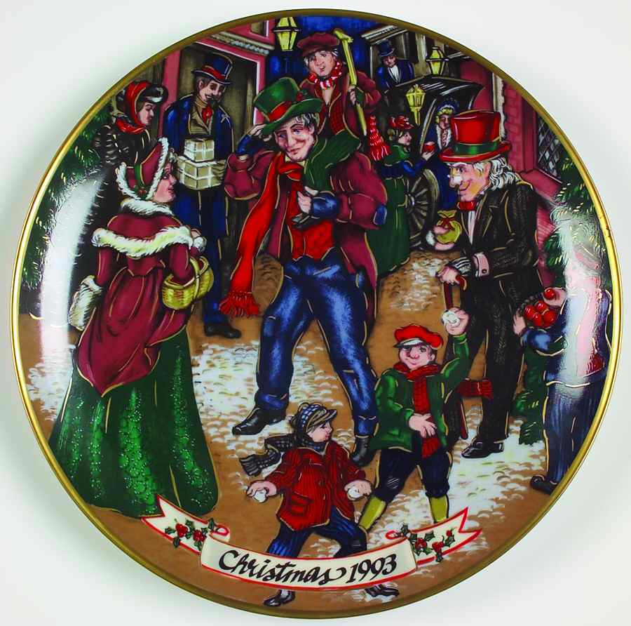Fitz & Floyd Annual Christmas Plate A Christmas Carol - Boxed by Fitz & Floyd-1