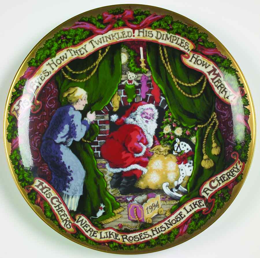 Fitz & Floyd Annual Christmas Plate The Night Before Christmas - Boxed by Fitz & Floyd-1