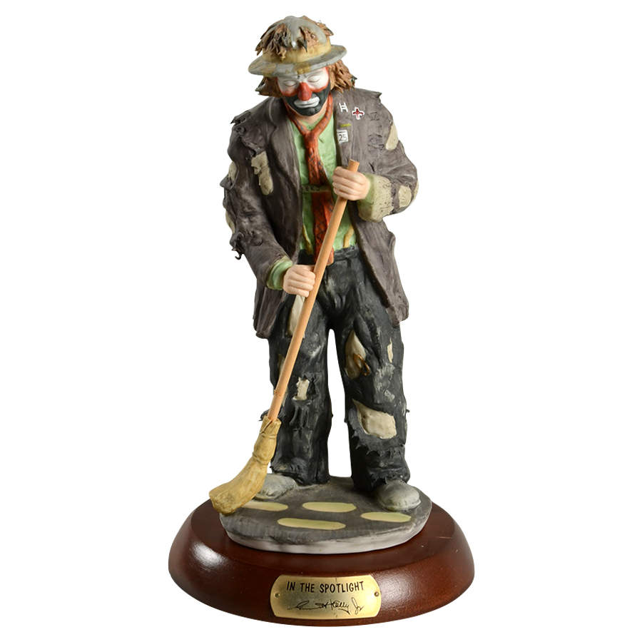 Emmett Kelly Jr-Figurine In The Spotlight - Boxed by Flambro-1