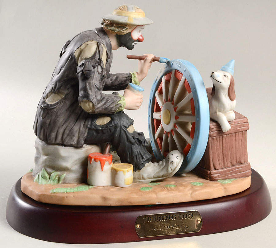 Emmett Kelly Jr-Figurine Finishing Touch - Boxed by Flambro-1