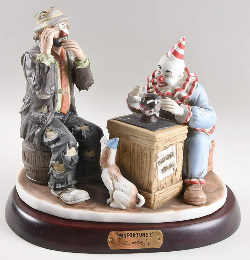 Emmett Kelly Jr-Figurine Misfortune - No Box by Flambro-1