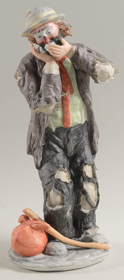 Emmett Kelly Jr-Figurine Toothache - No Box by Flambro-1