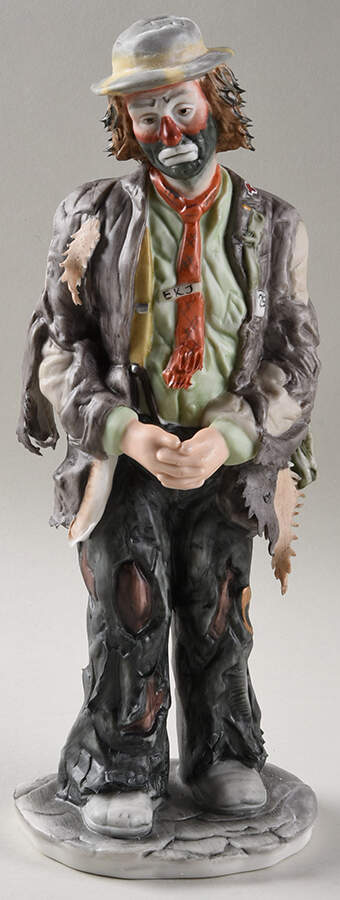 Emmett Kelly Jr-Figurine Wishful Thinking - No Box 51a by Flambro-1