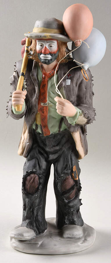 Emmett Kelly Jr-Figurine Balloons For Sale - No Box by Flambro-1