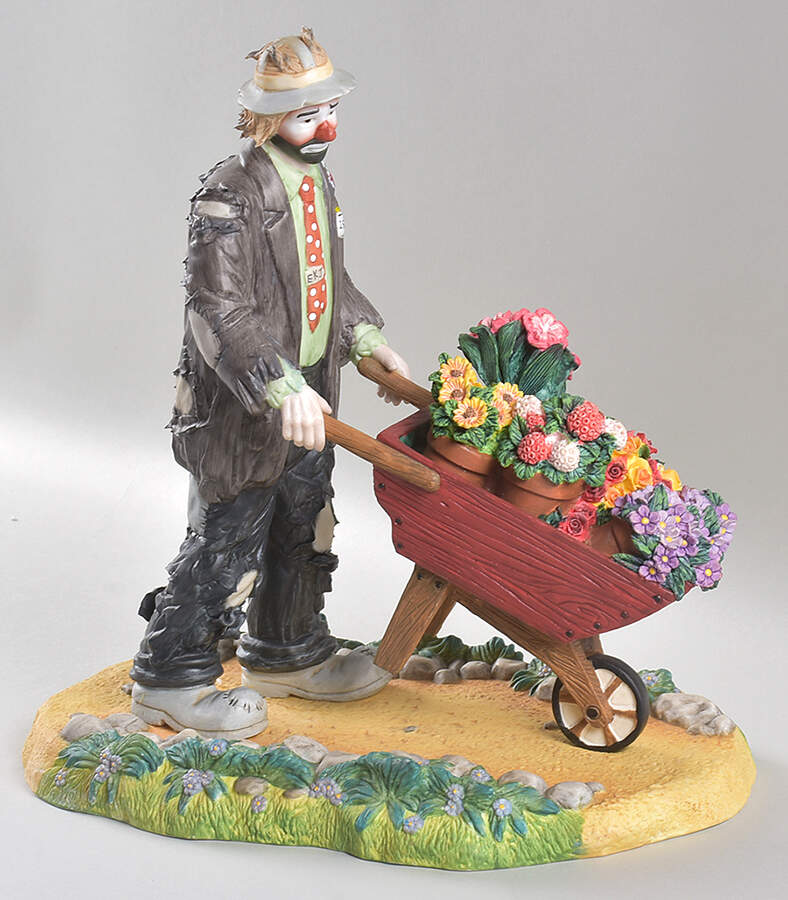 Emmett Kelly Jr-Figurine Our Perennial Favorite - No Box 49a by Flambro-1