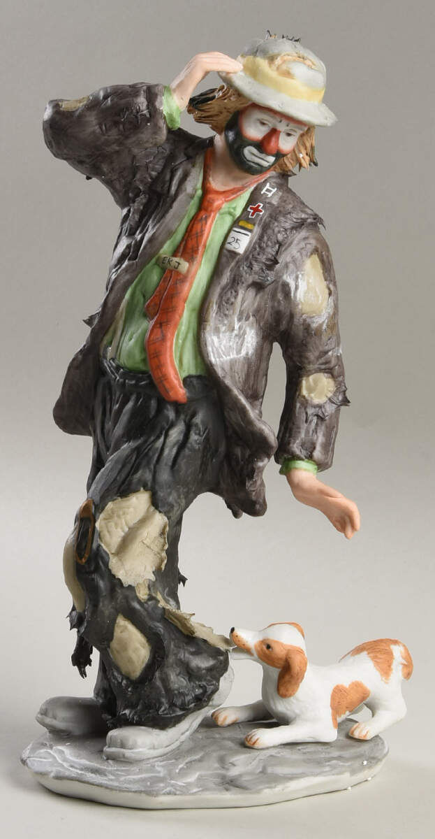 Emmett Kelly Jr-Figurine Man's Best Friend? - No Box by Flambro-1
