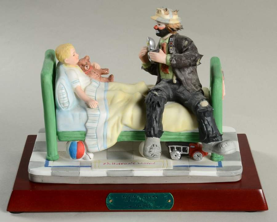 Emmett Kelly Jr-Figurine Kodak's Clown-Hospital Visit - Boxed by Flambro-1