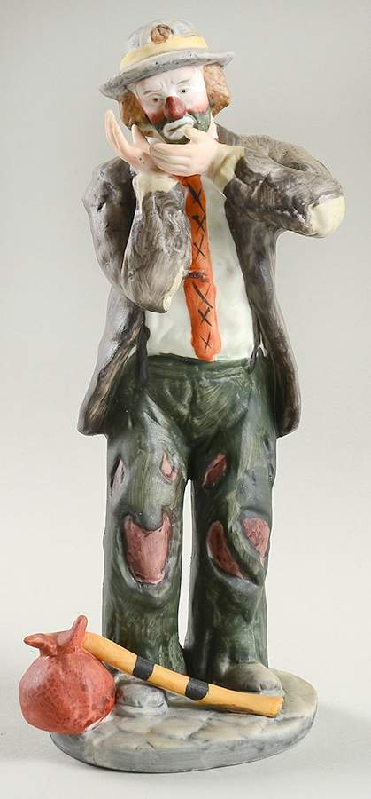 Emmett Kelly Jr-Figurine Tooth Ache-Smooth - Boxed by Flambro-1