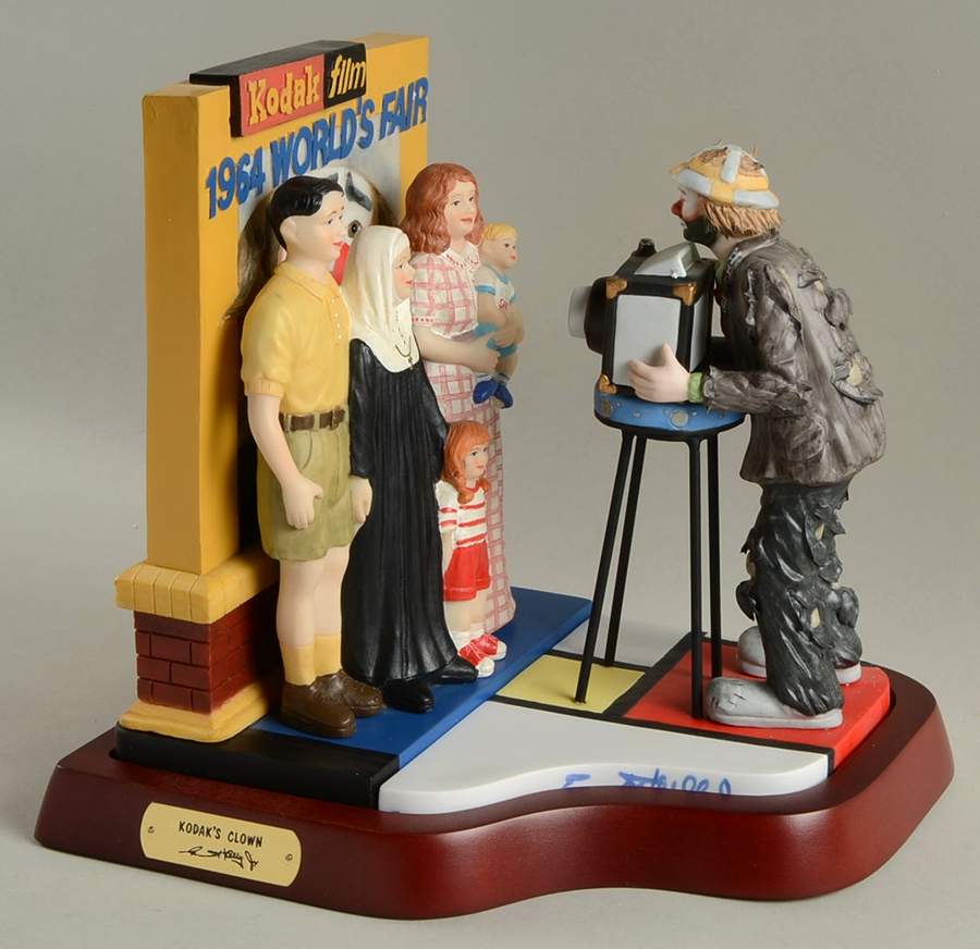 Emmett Kelly Jr-Figurine Kodak's Clown 1964 World's Fair - No Box by Flambro-1