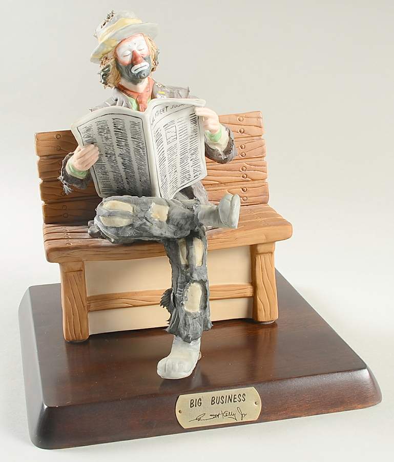 Emmett Kelly Jr-Figurine Big Business - No Box by Flambro-1