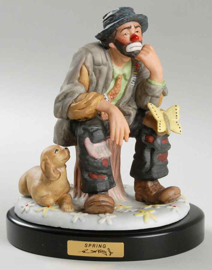 Emmett Kelly Jr-Figurine Spring-Four Seasons - Boxed by Flambro-1