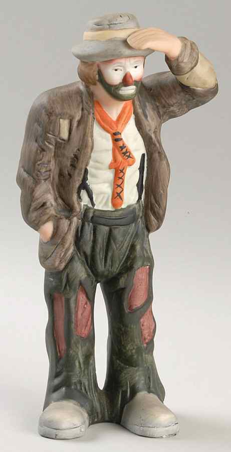 Emmett Kelly Jr-Figurine Looking Out To See-Smooth  - No Box by Flambro-1