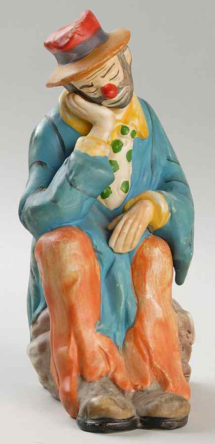 Emmett Kelly Jr-Figurine The Clown Prince Of Pantomine - No Box by Flambro-1