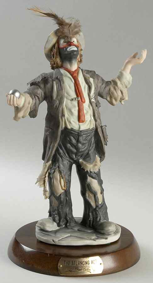 Emmett Kelly Jr-Figurine Balancing Act - Boxed by Flambro-1