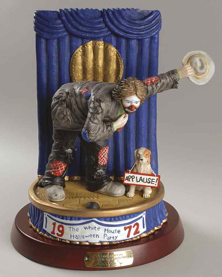 Emmett Kelly Jr-Figurine 25th Anniv Of White House Halloween Part - Boxed by Flambro-1